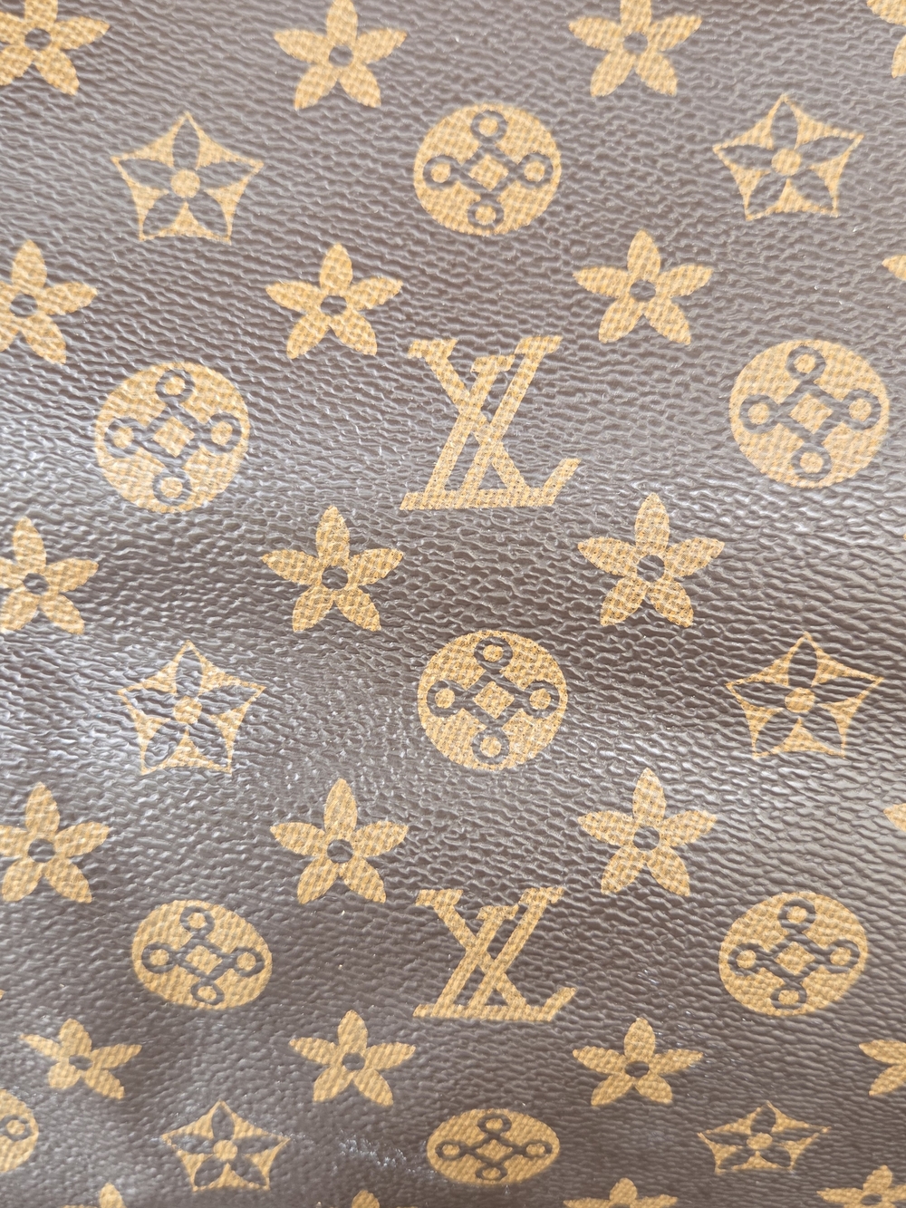 Large Brown Monogram Travel Duffel Bag Carry On Weekender 20" Multi Pocket - Picture 3 of 16